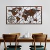 Kézzel festett dekoratív fém falkiegészítő, 120 x 60 cm | 100% fém, 1,5 mm vastag | Egyedülálló műalkotás lakberendezéshez, stílusos és tartós