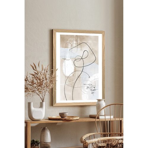 Keret nélküli Dekoratív Festés, 33 x 48 cm, 100% MDF, UV Nyomtatott | Stílusos falfestmény otthoni és irodai dekorációhoz | Elegáns és modern dizájn