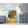 Vincent van Gogh dekoratív vászonfestmény, 50 x 70 cm | 50% poliészter / 50% pamut, 100% fa keret (2 x 3 cm) | Lenyűgöző művészet lakberendezéshez