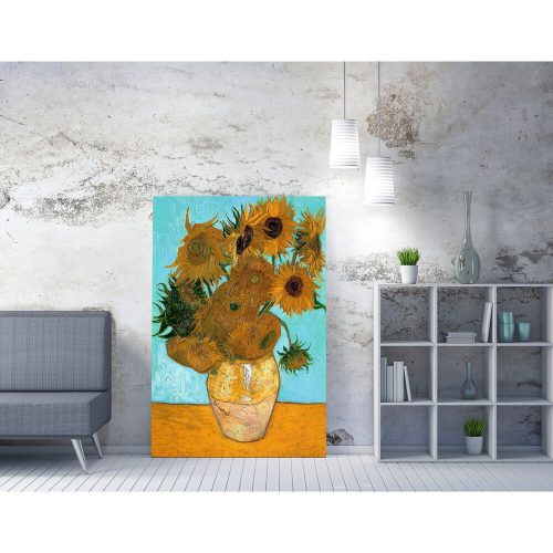 Vincent van Gogh dekoratív vászonfestmény, 50 x 70 cm | 50% poliészter / 50% pamut, 100% fa keret (2 x 3 cm) | Lenyűgöző művészet lakberendezéshez