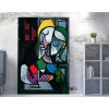 Lenyűgöző dekoratív vászonfestmény, 70 x 100 cm | 50% poliészter és 50% pamut, 100% fa keret (2 x 3 cm) | Élénk digitális nyomat otthoni dekorációhoz