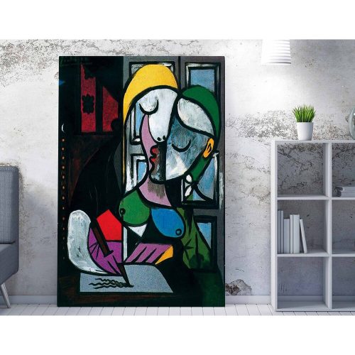 Lenyűgöző dekoratív vászonfestmény, 70 x 100 cm | 50% poliészter és 50% pamut, 100% fa keret (2 x 3 cm) | Élénk digitális nyomat otthoni dekorációhoz