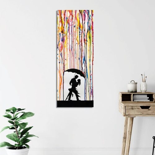 Lenyűgöző dekoratív vászonfestmény, 30 x 80 cm, 50% pamut/50% poliészter, digitális nyomtatás vászonra, 2 x 3 cm-es fakerettel keretezve | Tökéletes otthoni dekorációhoz