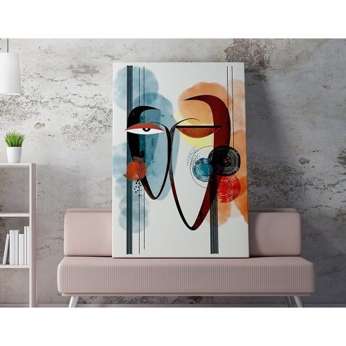 Lenyűgöző dekoratív vászonfestmény, 50 x 70 cm, 50% pamut/50% poliészter, digitális nyomat, fakeret 2 x 3 cm | Tökéletes a lakberendezés és a művészet szerelmeseinek