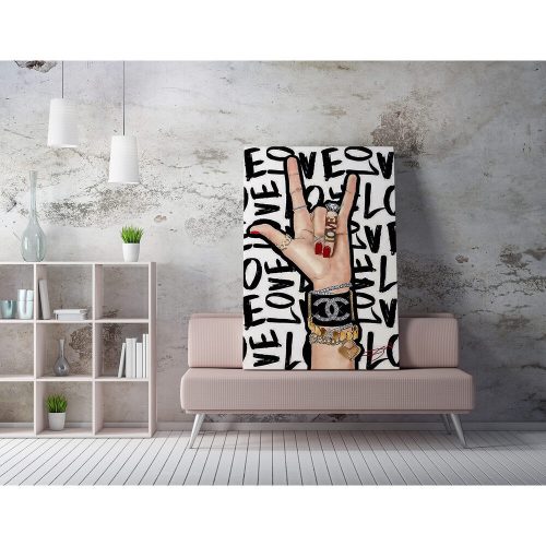 Lenyűgöző dekoratív vászonfestmény, 70 x 100 cm, 50% pamut/50% poliészter, digitális nyomtatás vászonra, 2 x 3 cm-es fakerettel keretezve | Tökéletes otthoni dekorációhoz