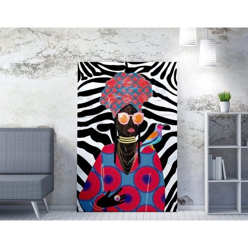 Lenyűgöző dekoratív vászonfestmény, 70 x 100 cm, 50% pamut/50% poliészter, digitális nyomtatás vászonra, 2 x 3 cm-es fakerettel keretezve, elegáns művészet otthoni dekorációhoz