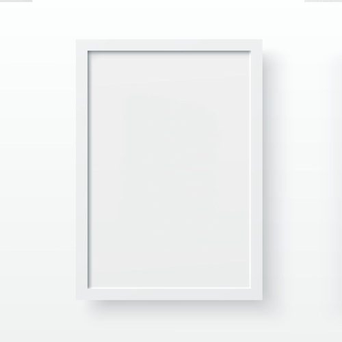 Elegáns fehér falikeret A4-es fényképekhez (21 x 29,7 cm) | 100% MDF és 100% műanyag (2 cm vastag) | Tökéletes otthoni dekorációhoz és galériafalakhoz