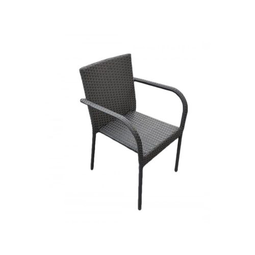 Sottile kültéri rattan szék fekete színben