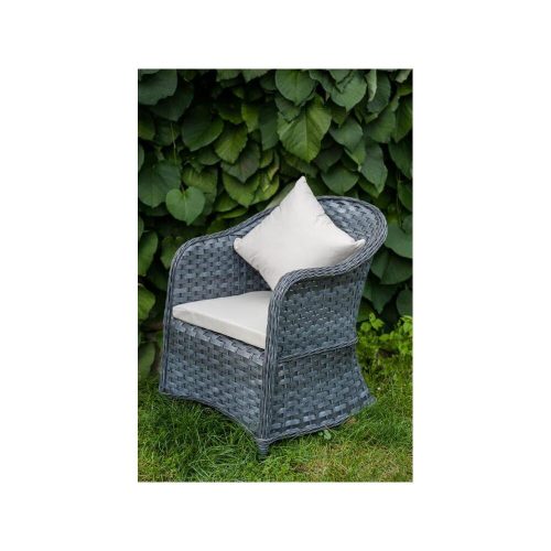Modemo fotel szürke rattan
