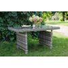 Divino 150 cm es asztal szürke melange rattan
