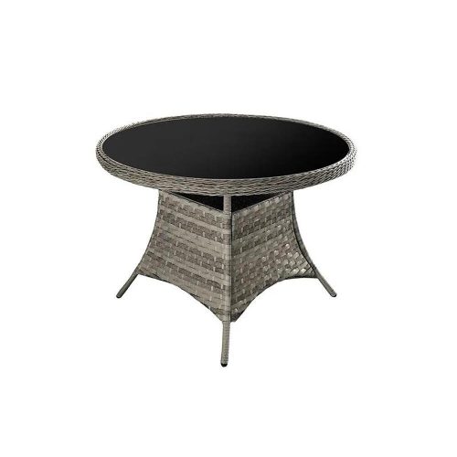 Moderno szürke kör alakú asztallal 120 cm-es