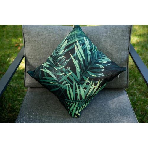 Párna zöld levél motívumokkal 40*40 cm-es