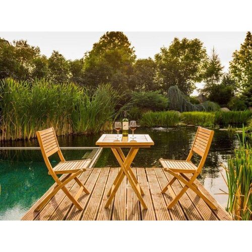 Ambra balkon teakfa asztal összecsukható 60*60 cm-es
