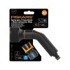 Fiskars Comfort locsolópisztoly, 3 funkciós + CF tömlőcsatlakozó 13-15mm, STOP