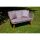 Modern 121 cm széles technorattan 2 üléses sofa Largo