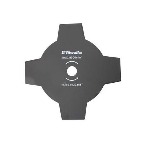 Riwall Négyágú vágókés fűkaszához 255mm / 25,4mm / 1,4 mm
