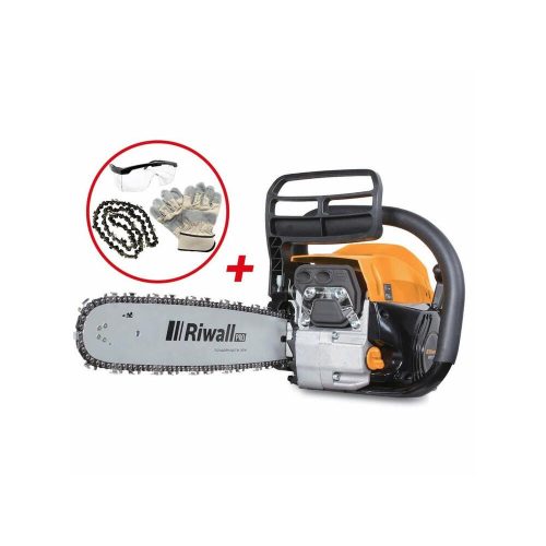 Riwall RPCS 5140 SET - benzinmotoros láncfűrész 49 cm3 motorral és tartozékokkal