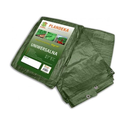 Ponyva, zöld 4x5 m, 90gr/nm (A névleges mérettől a valós méreteltérés akár 5%