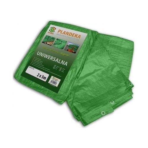 Ponyva, zöld 3x4 m, 90gr/nm (A névleges mérettől a valós méreteltérés akár 5%