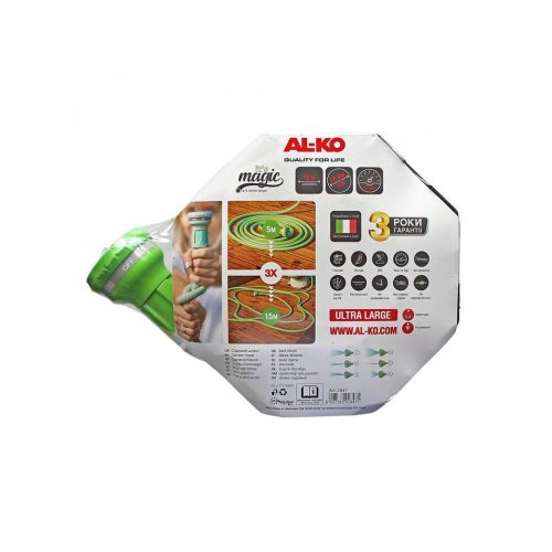Al-ko MAGIC SOFT 5/8" 15M tömlő + 2db fitting