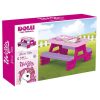 Unikornis piknik asztal paddal - 71 x 77 x 43 cm