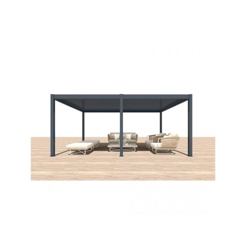Iris MP-106GR bioklimatikus, elektromos mozgatású, LED világítású, antracit 6x4 m pergola