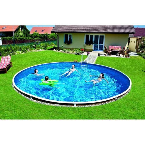Azuro Frame De Luxe fa borítású 4,6*1,2 m-es medence, szkimmer kiképzéssel fólia nélkül