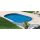 Ibiza ovális medence, 11 x 5 m; 1,5 m mély, kombi zárósínnel, fólia nélkül, szkimmer nyílással