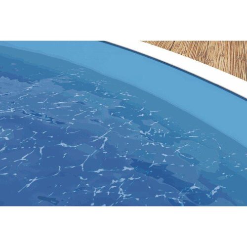 Medence fólia Lagoon 0,4 mm vastag átfedéssel a 3,0 x 0,9 m-es medencéhez