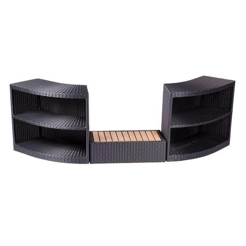 Rattan lépcso jacuzzi medencékhez