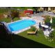 Styriapool ovális medence 737 x 360 x 150 cm-es