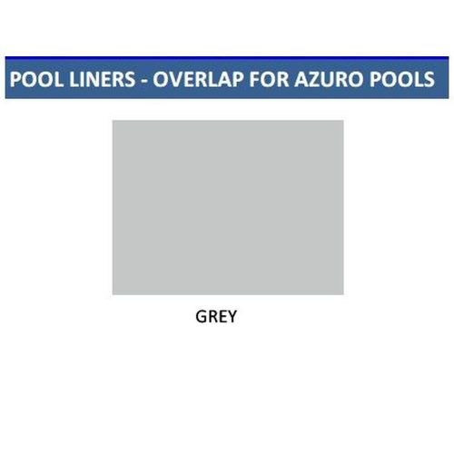 Medence fólia GREY liner, szürke színben, 0.225 mm vastag, átfedéssel, a 3.6 x 1.1 m-es medencékhez