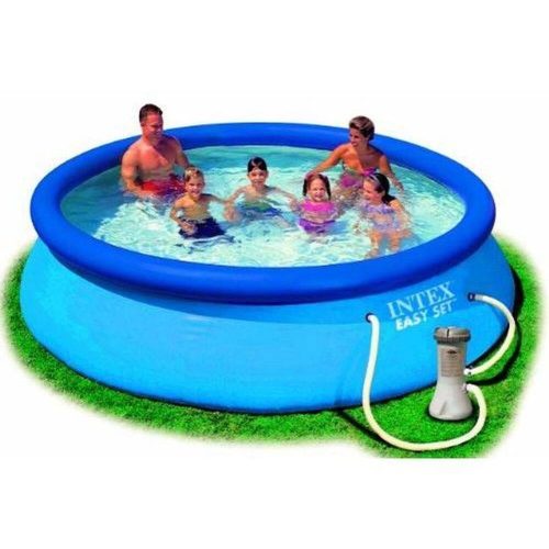 INTEX Easy Set családi medence, O 366 x 76 cm, papírszűrős vízforgatóval