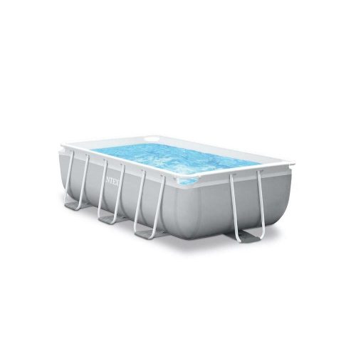 INTEX Frame Prism Quadra medence szett, 300 x 175 x 80 cm, papírszűrős vízforgató, létra