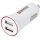 SKROSS USB töltő, autós, szivargyújtó (2x USB-A, 1A/2,4A)