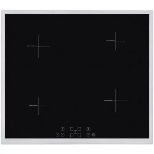 HOMEFORT HFBI64T2B Beépíthető Indukciós főzőlap Fém keretes,  7400 W,  Érintőszenzoros,  Gyerekzár,  Booster funkció