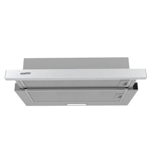 HOMEFORT HPK611X Beépíthető Kihúzható páraelszívó LED világítás  1 db motor,  408 m3/h,   54-66 dB zajszint,   60 cm széles,   B Energiaosztály