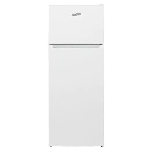 HOMEFORT HHSF2212W Felülfagyasztós hűtőszekrény E Energiaosztály,  Hűtő: 171L,  Fagyasztó: 42L,  Nofrost nélkül,  Zajszint: 41 dB,  Szél: 54 cm,  Mag: 145 cm,  Mély: 57 cm,  Digitális kijelző nélkül