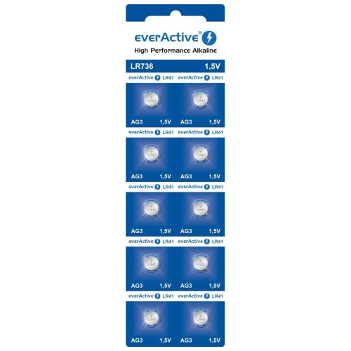Bateria everActive Alkaline G3 LR736 buborékcsomagolás 10szt.
