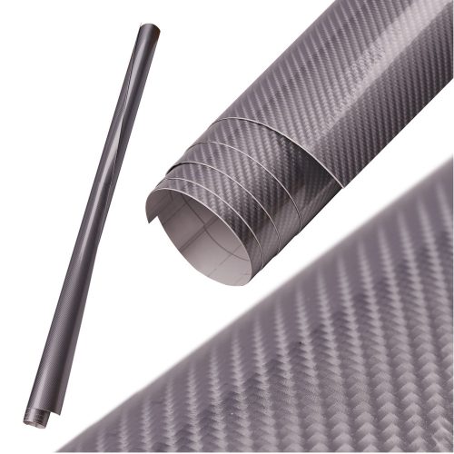 Karbon 5D ezüst fólia tekercs 1,52x18m