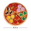 Pizza fa játékkészlet tartozékokkal