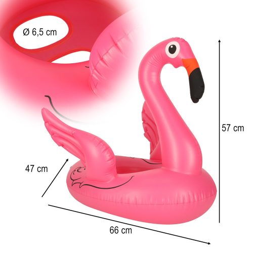 Felfújható gyermek pontonkerék flamingó