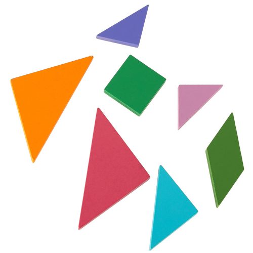 Mágneses puzzle könyv 3D tangram blokkok