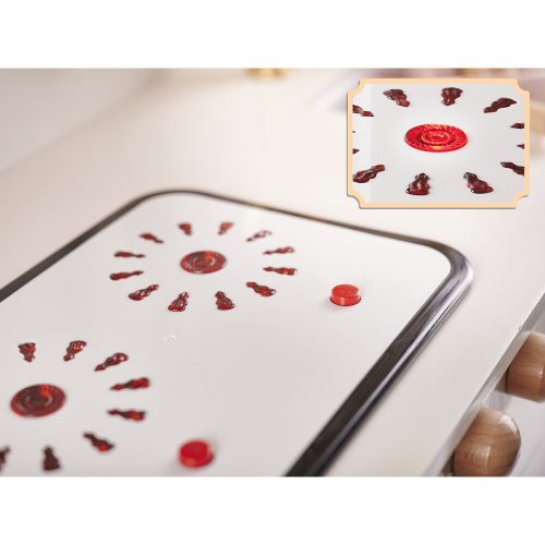 Gyerekkonyha, fa MDF, retró, BOHO kiegészítőkkel, 100 cm