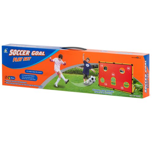 Futballkapu hálóval + céltáblával + labdával