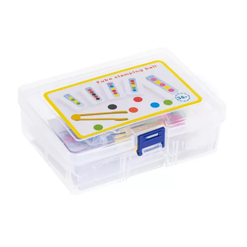 Montessori oktató kirakós színes golyók számolás tanulás tanulás színek XXl készlet 66 darabos.