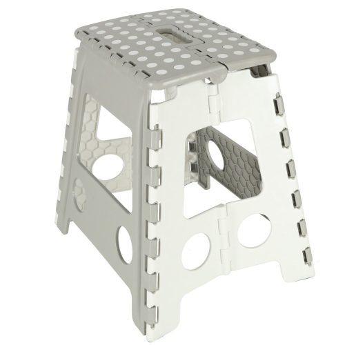 Csúszásmentes összecsukható magas 39cm világosszürke
