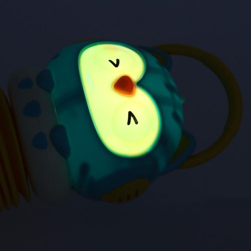 Harmonia harmonika gyerekeknek narancssárga bagoly játék LED 30cm