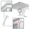 Kerti pavilon, kereskedelmi partisátor, pavilon szúnyoghálóval, fehér 3 x 3 m
