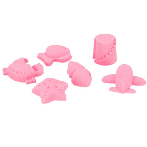 Kinetikus homok egy dobozban 2 kg-os formák rózsaszínűek